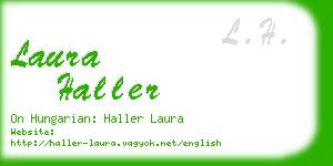 laura haller business card